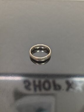 14K White Gold Men’s Wedding Band 6.03g Classic Domed Ring